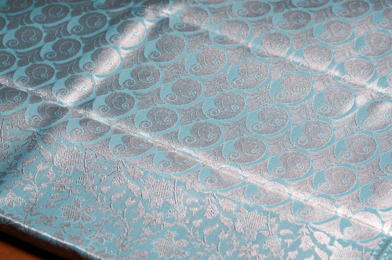 Blue Kanjivaram Zari Warp Designer Handloom Silk Saree
