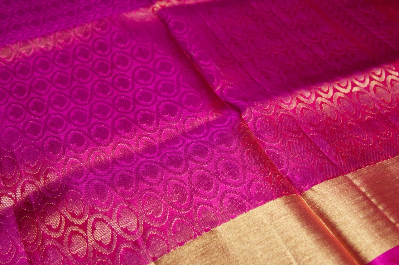 Yellow Kanjivaram Pure Silk Saree