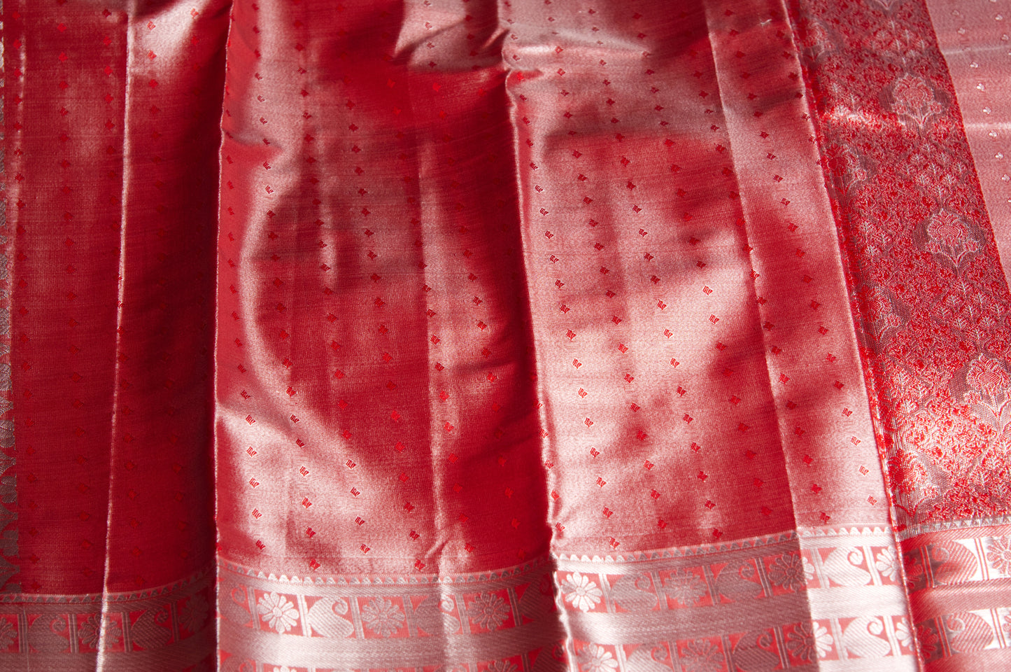 Dark Copper Zari Warp Kanjivaram Pure Silk Saree