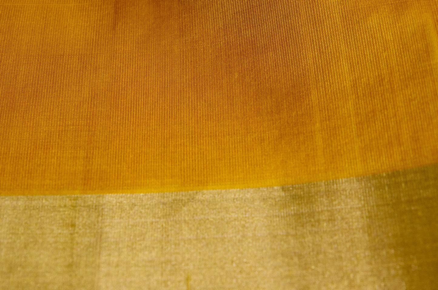 Yellow and Rani Kanjivaram Pure Silk