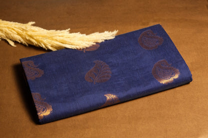 Navy Blue Kanchi Cotton Saree