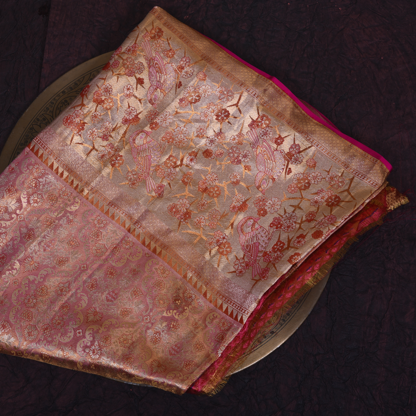 Floral Motif Pure Silk Kanjivaram Saree