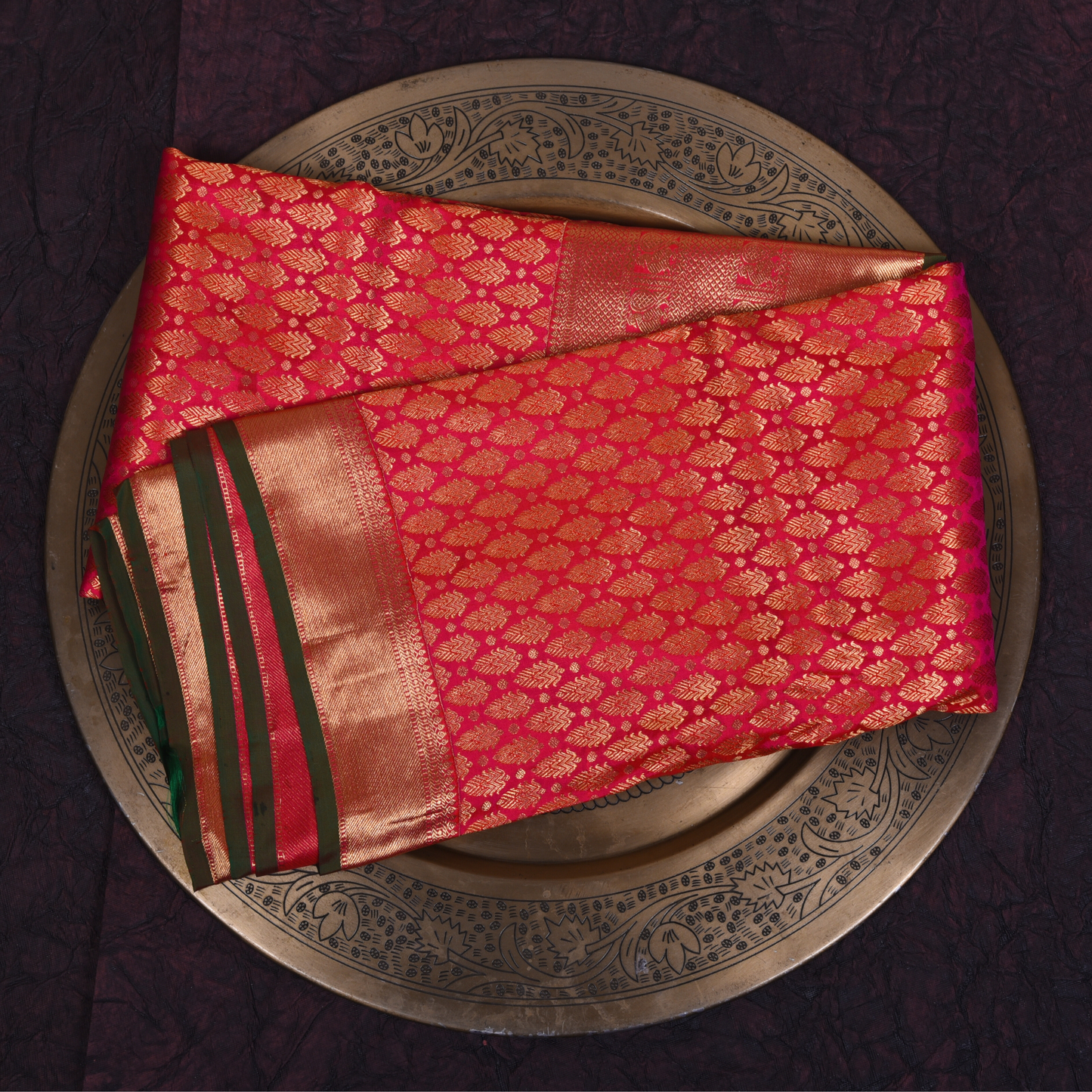 Rani Kanjivaram Pure Silk Saree