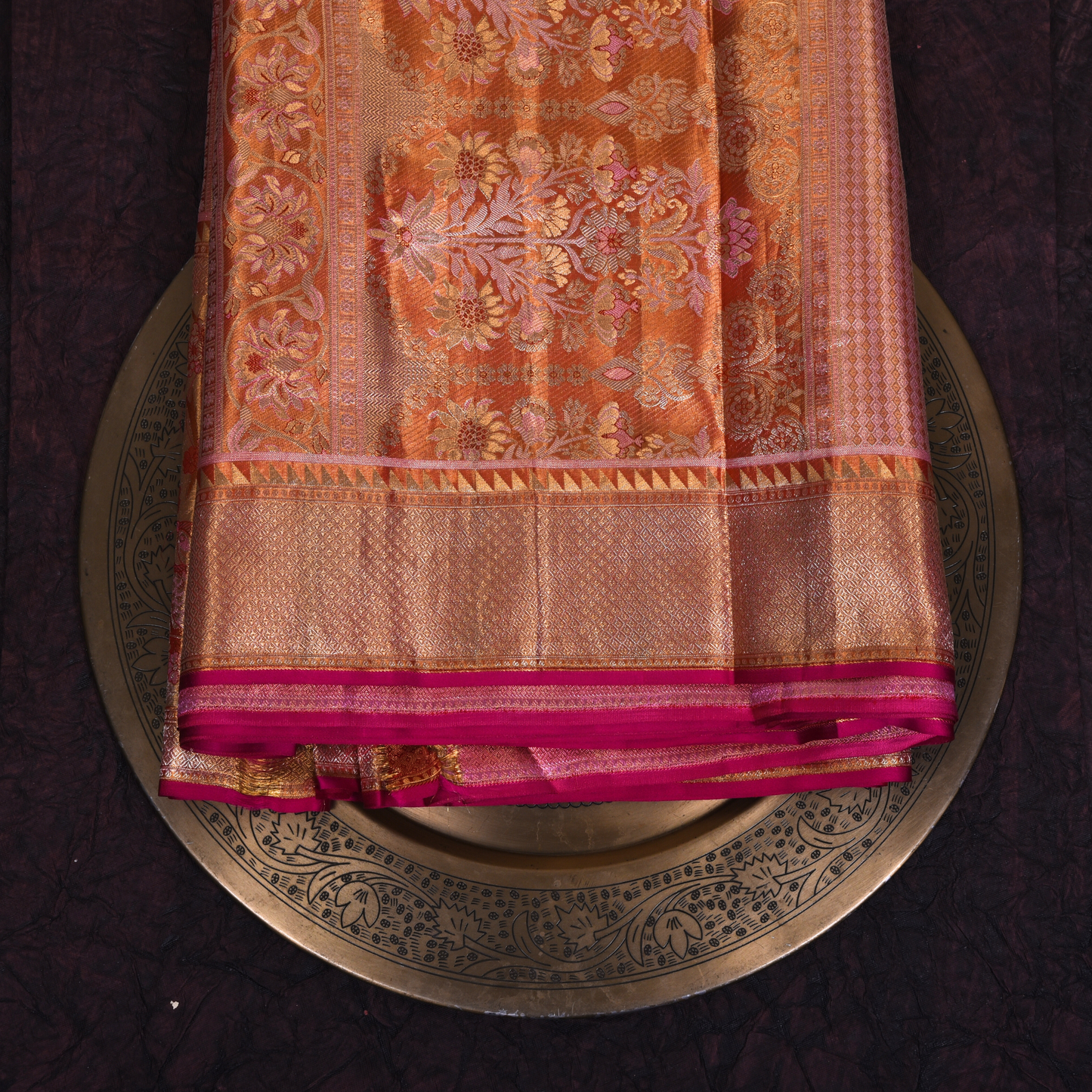 Floral Motif Pure Silk Kanjivaram Saree