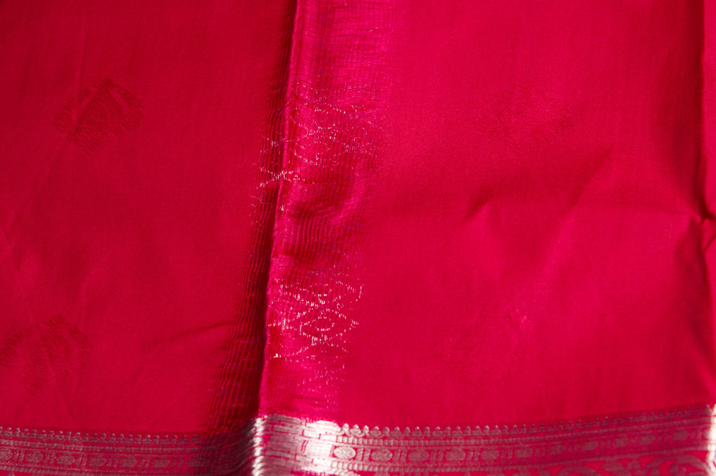 Red Kanivaram Semi Silk Saree