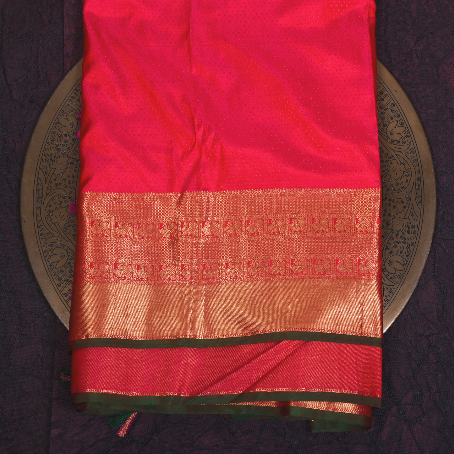 Rani Kanjivaram Pure Silk Saree